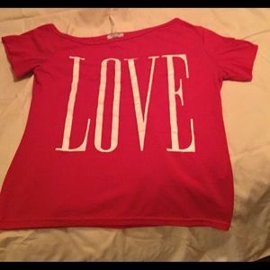 Sexy off shoulder tee